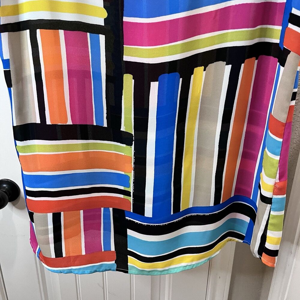 Spense Striped Patchwork Colorblock Lightweight S… - image 8